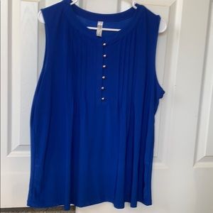 Blue tank top blouse